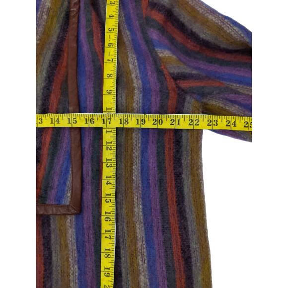 Vintage Mohair Jacket with Leather Trim - Picture 9 of 14